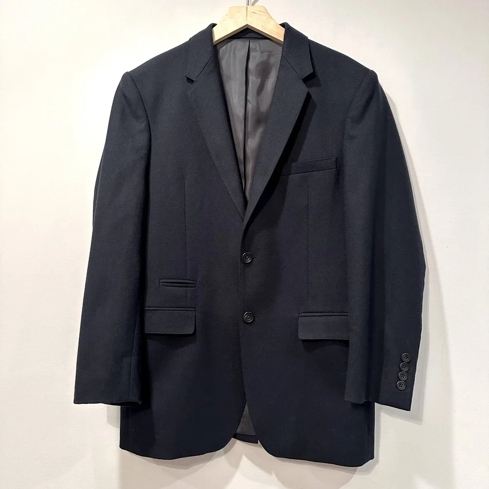 No Nationality 07 Wool Blazer In Navy Blue